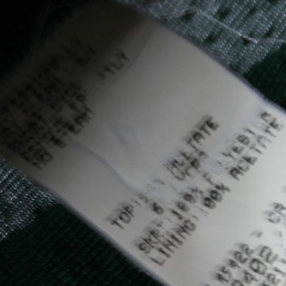 Vintage 1990s Emerald Green Gown Gold Glitter Fleck Bodice prom - Picture 11 of 11